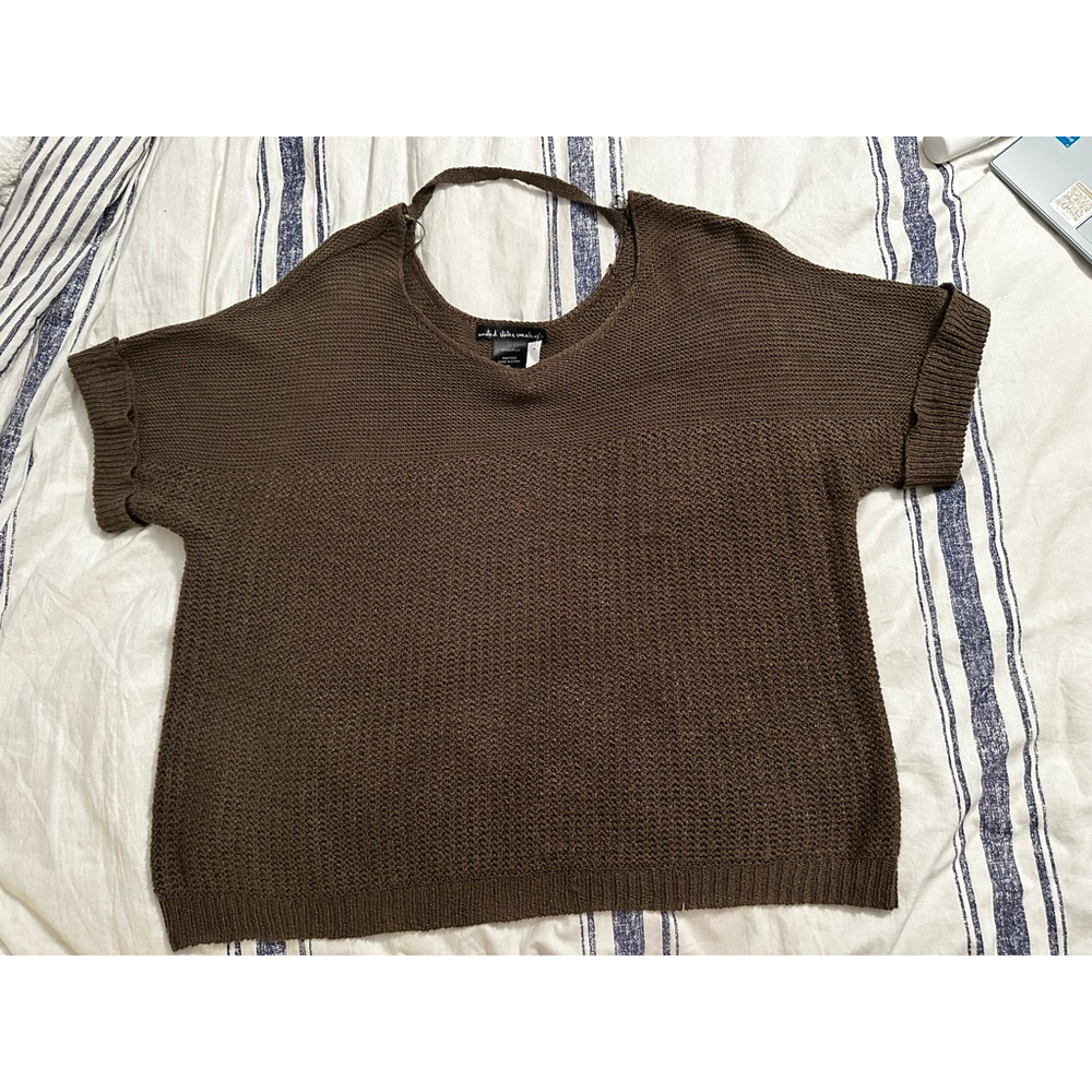 United States Sweater Brown V-Neck Sweater XL
